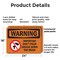 Signmission Important Don't Pour Grease With Symbol, 24 in W x Rectangle, Plastic OS-2PACK-WS-P-1824-L-12197 - alternate 8